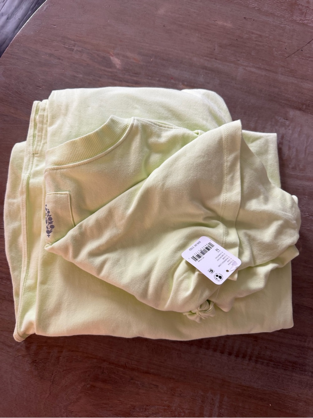 Free people hot shot set in whipped lime size medium